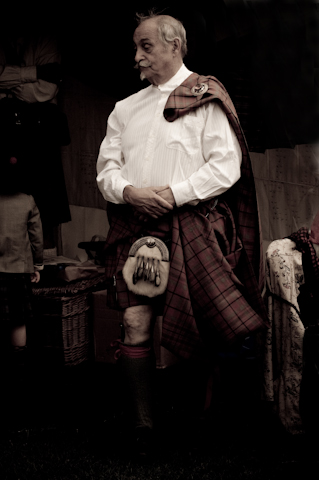 A Clan Chief in the Clan Village at the Highland Games Edinburgh A Clan Chief in the Clan Village at the Highland Games Edinburgh.