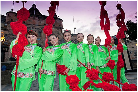 Performers from She Huo troupe Managed to 'grab' these performers from She Huo cultural troupe from teh city of Xi'an in China for a few seconds just before the show started