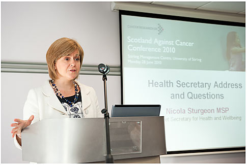 Nicola Sturgeon, MSP give opening speech.