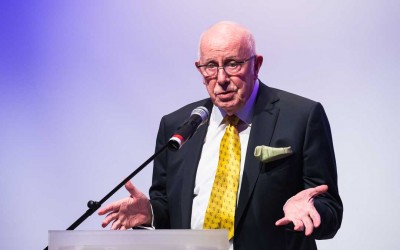 Actor Richard Wilson (Victor Meldrew) speaking Edinburgh